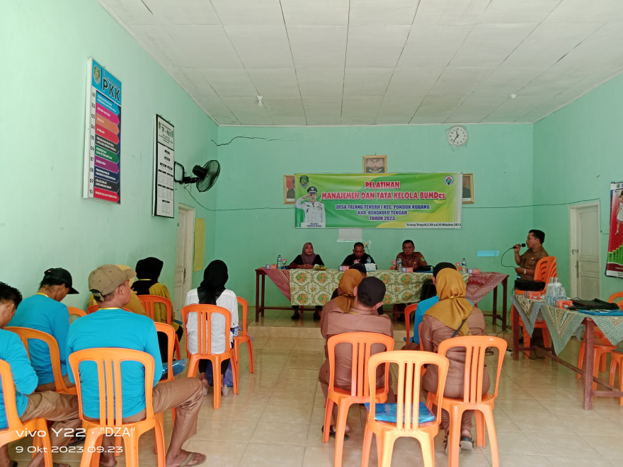 KEGIATAN PELATIHAN MANAGEMEN DAN TATA KELOLA BUMDES TAHUN 2023